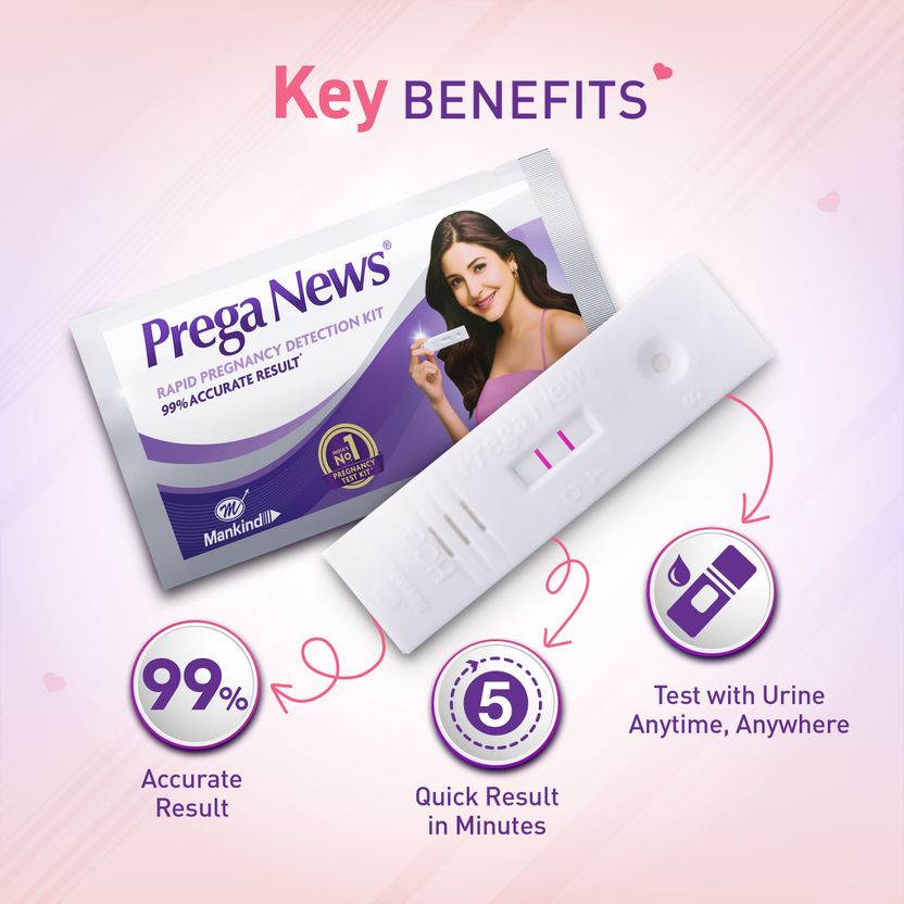 MANKIND One Step Urine HCG Pregnancy Test Kit (2 Tests) - Image 5