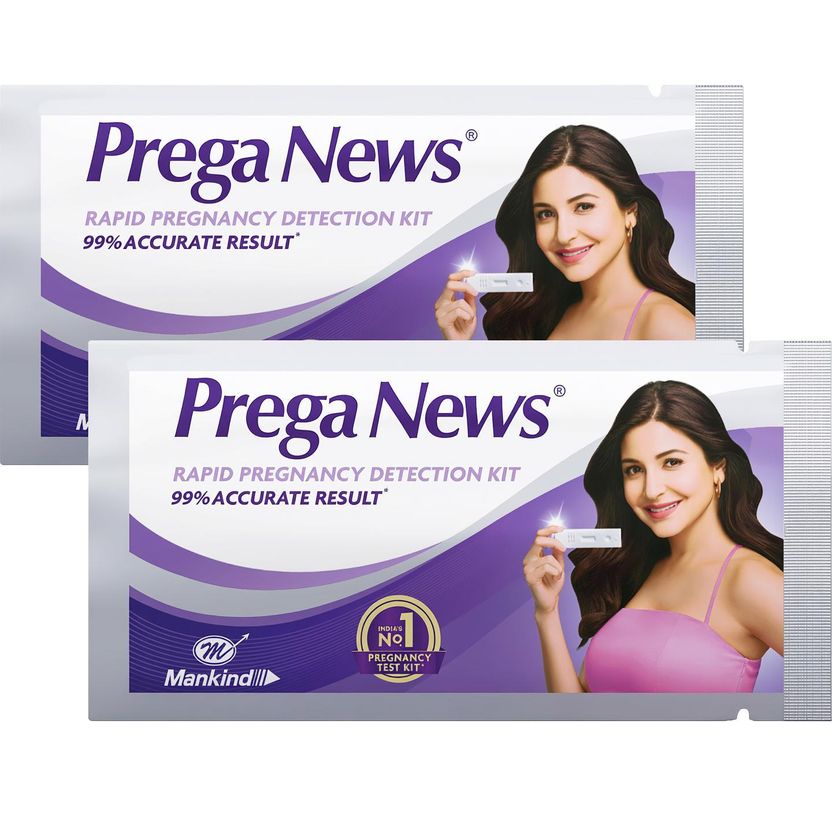 MANKIND One Step Urine HCG Pregnancy Test Kit (2 Tests) - Image 1