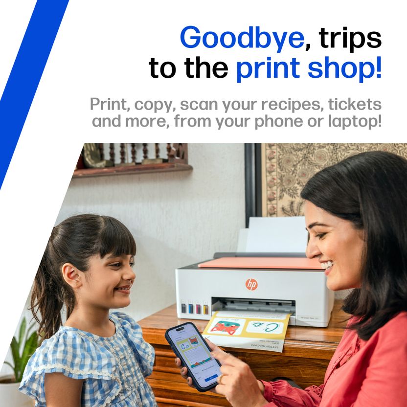 HP Smart All In One 589 Multi-function WiFi Color Ink Tank Printer - Image 4
