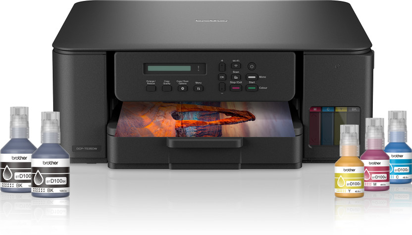 brother DCP-T535DW Multi-function WiFi Color Ink Tank Printer (Color Page Cost: 0.25 Rs.