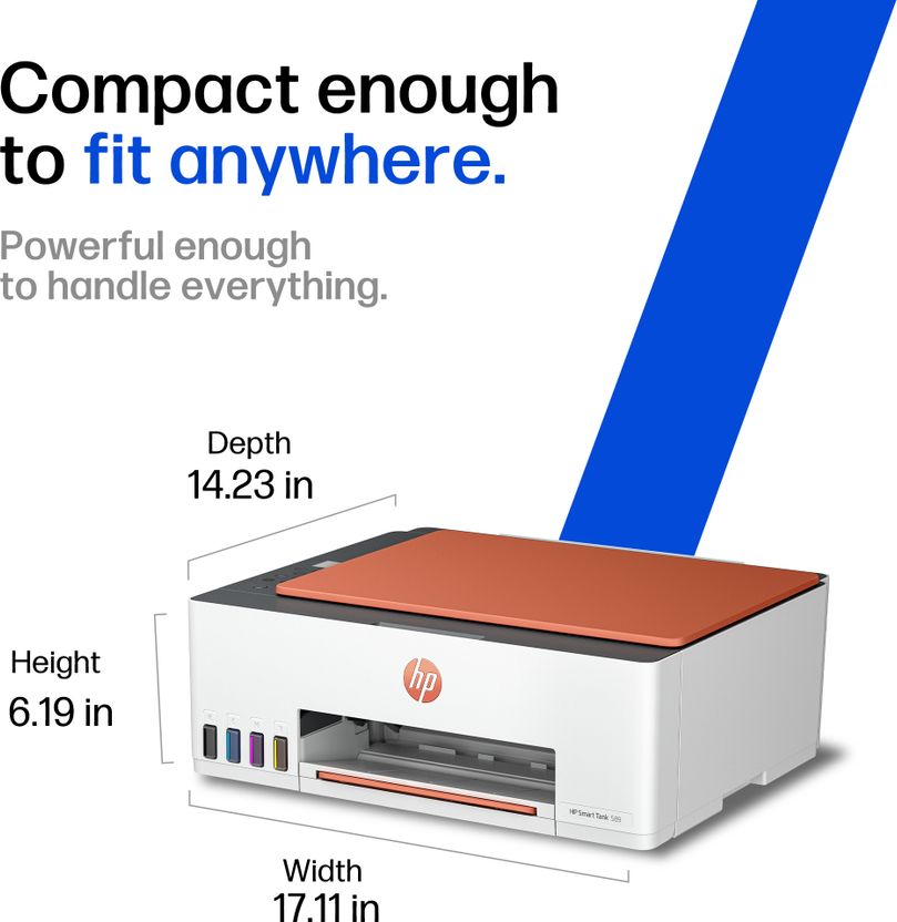 HP Smart All In One 589 Multi-function WiFi Color Ink Tank Printer - Image 8