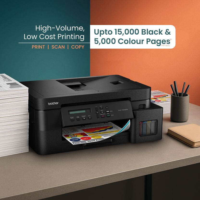 Brother DCP-T830DW Color Ink Tank Printer - Image 2
