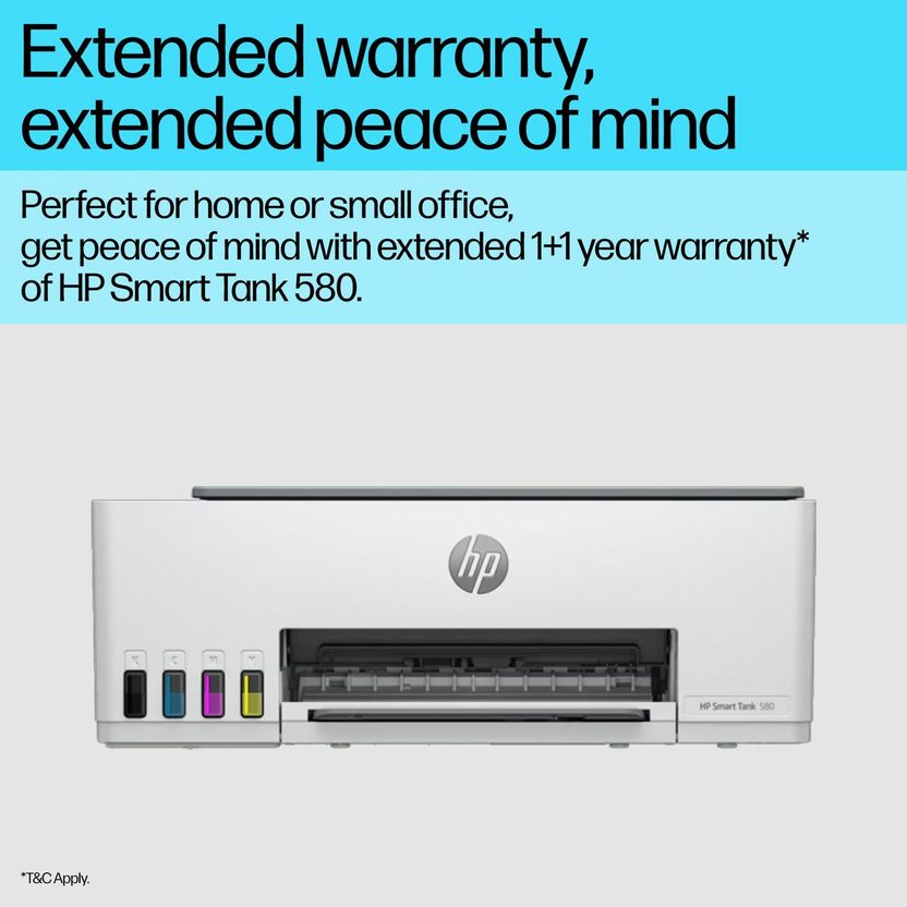 HP Ink Tank 580 All-in-One WiFi Color Ink Tank Printer - Image 3