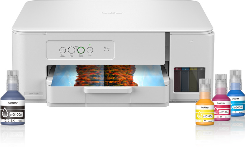 brother DCP-T236 Multi-function Color Ink Tank Printer (Color Page Cost: 0.3 Rs.