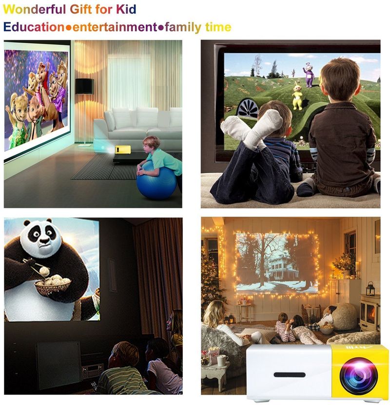 Velmi YG-300 Mini Projector for Home Theater - Image 5