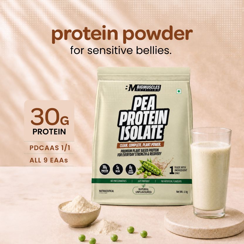 BIGMUSCLES NUTRITION 100% Pea Protein Isolate Protein Powder | Complete Amino Acid Profile | 30g Plant-Based Protein Price in India - Image 4