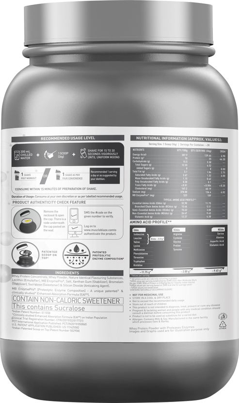 MUSCLEBLAZE Biozyme 25g Whey Protein - Image 6