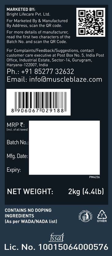 MUSCLEBLAZE Weight Gainer with Digezyme - Image 8