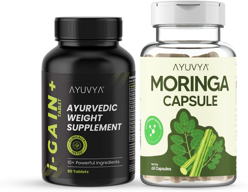 Ayuvya i-Gain+ & Moringa Capsules, 60 Count - Image 3