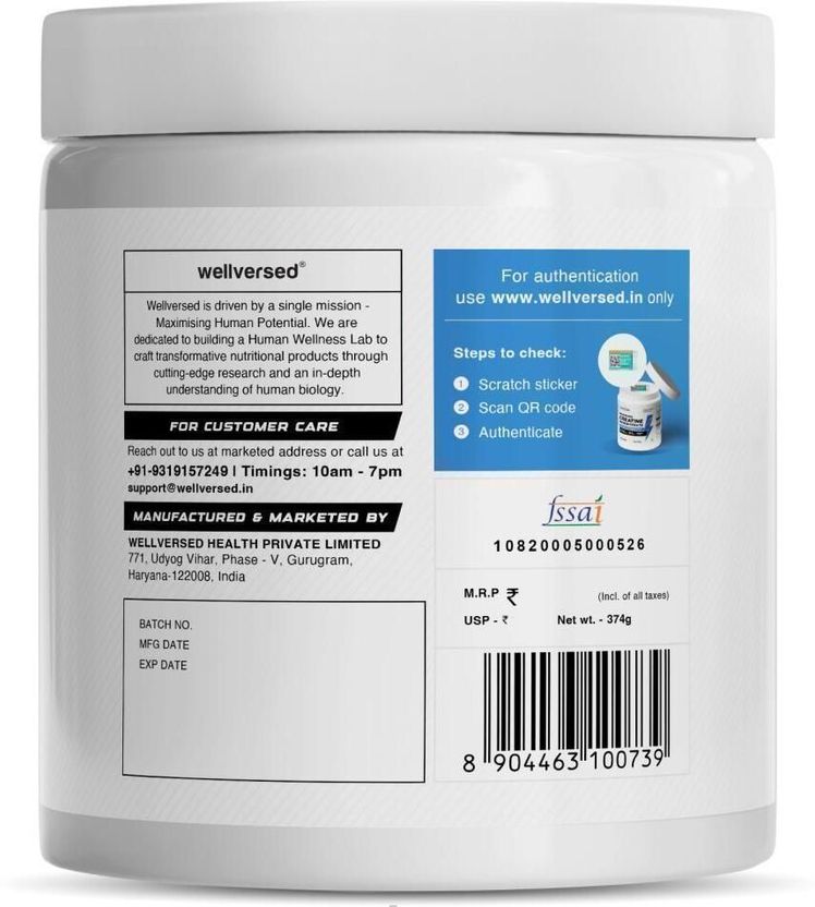 Wellcore Micronised Creatine Monohydrate | Lab Tested | Enhanced Absorption | 100% Pure Creatine Price in India - Image 9
