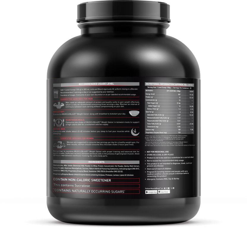 MUSCLEBLAZE Weight Gainer with Digezyme - Image 5