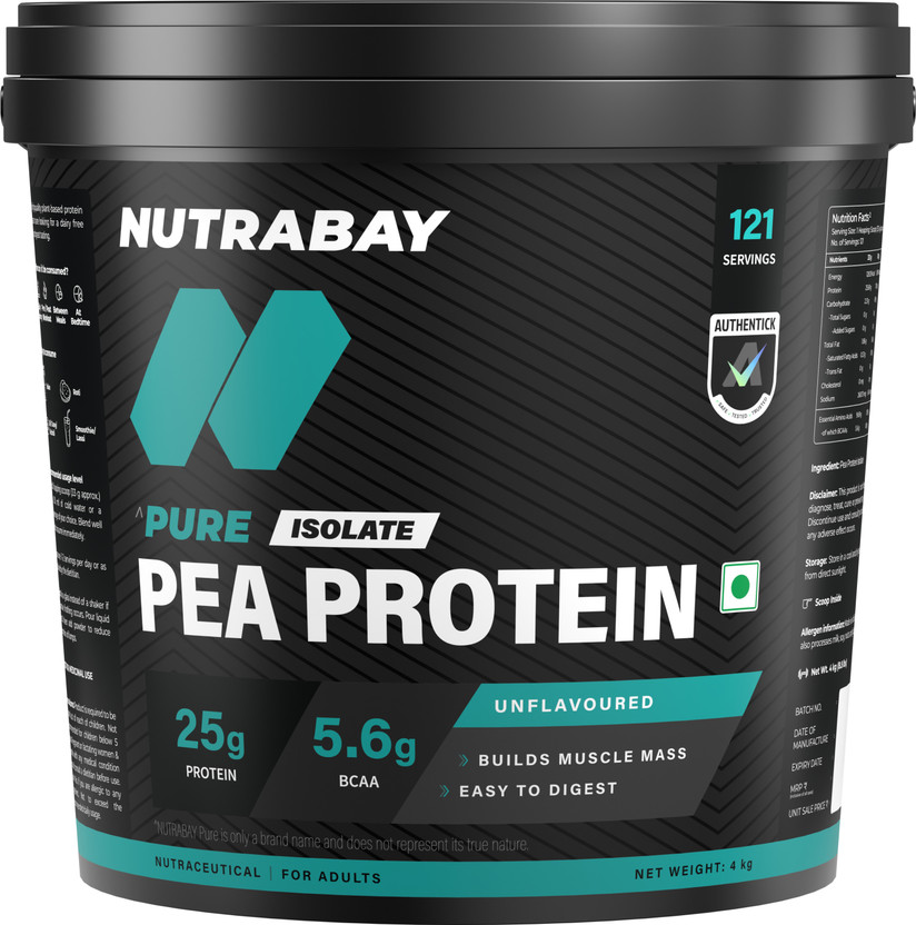 Nutrabay Pure 100% Pea Isolate - Plant-Based Protein