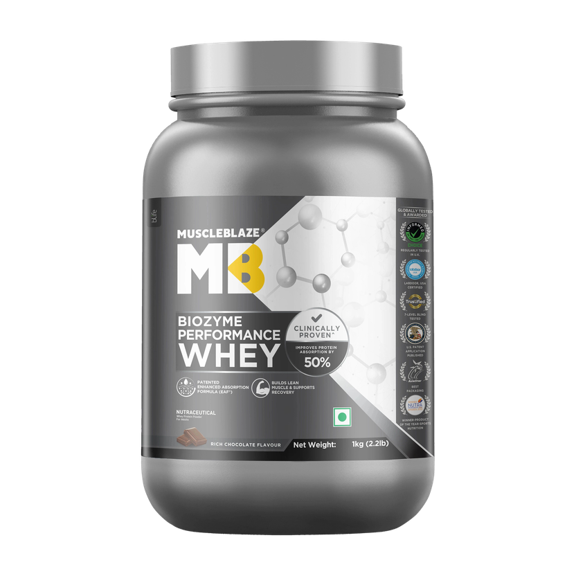 MUSCLEBLAZE Biozyme Performance Whey Protein 1 kg - Image 3