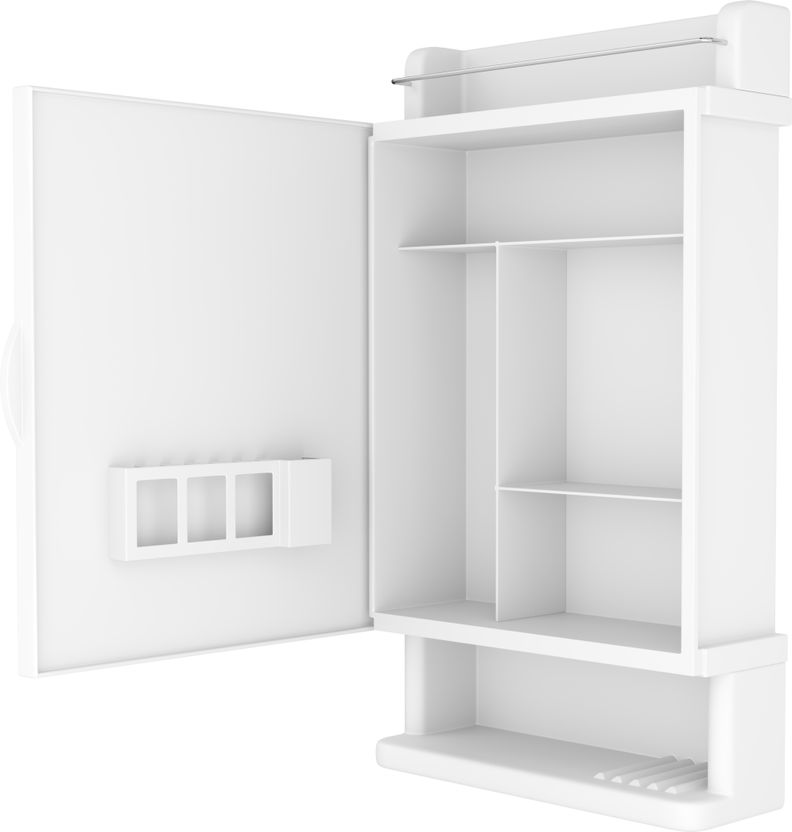 GLOXY Wall Mount Cabinet with Mirror Door - Image 8