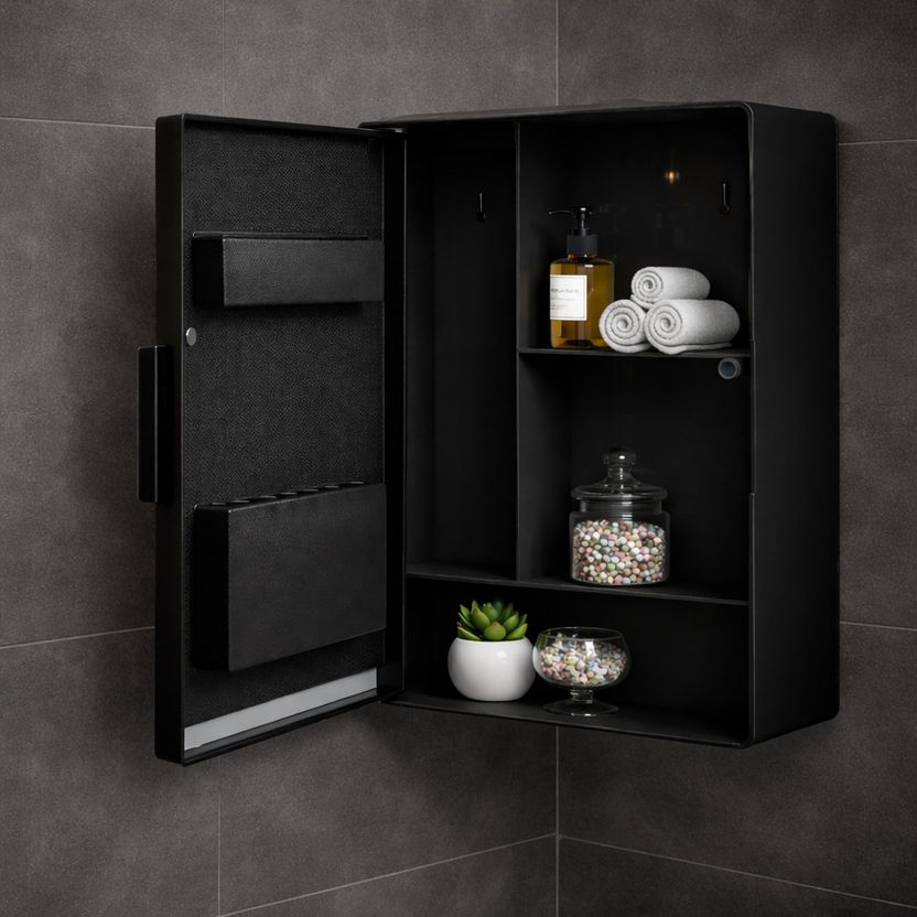 URBAN BMR ST BLACK Plastic Wall Shelf - Image 4