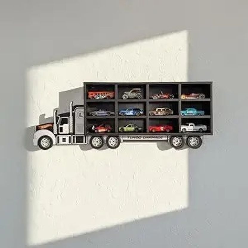 Lumora Craft Studio Truck Wall Display Shelf - Image 1