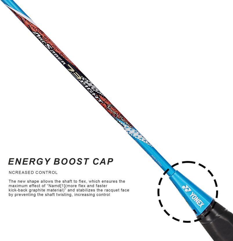 YONEX Arcsaber 73 Light Blue Badminton Racquet - Image 8