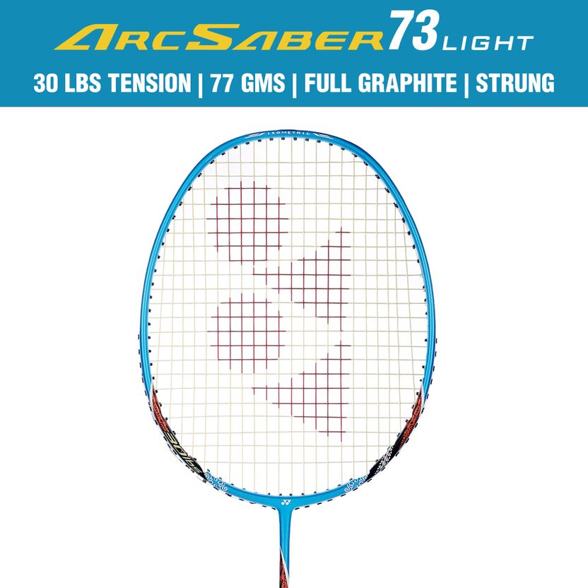 YONEX Arcsaber 73 Light Blue Badminton Racquet - Image 3