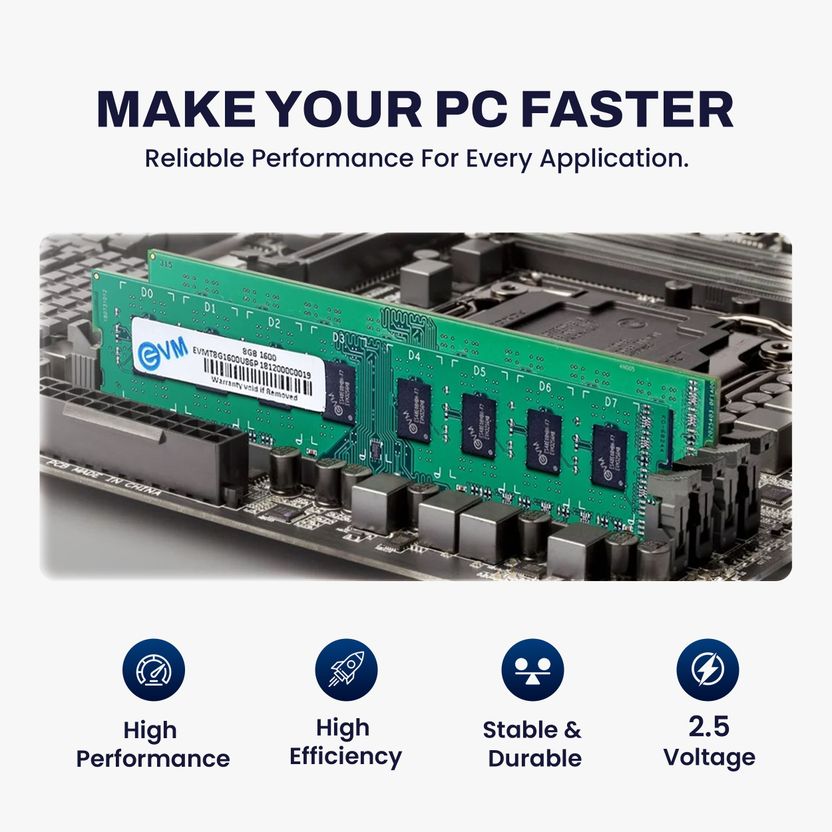 EVM 8GB DDR3 1600MHz RAM - Image 5