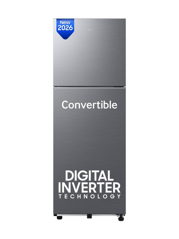 Samsung 236 L Frost Free Double Door 3 Star Refrigerator with Convertible, Digital Inverter, 2026 Model