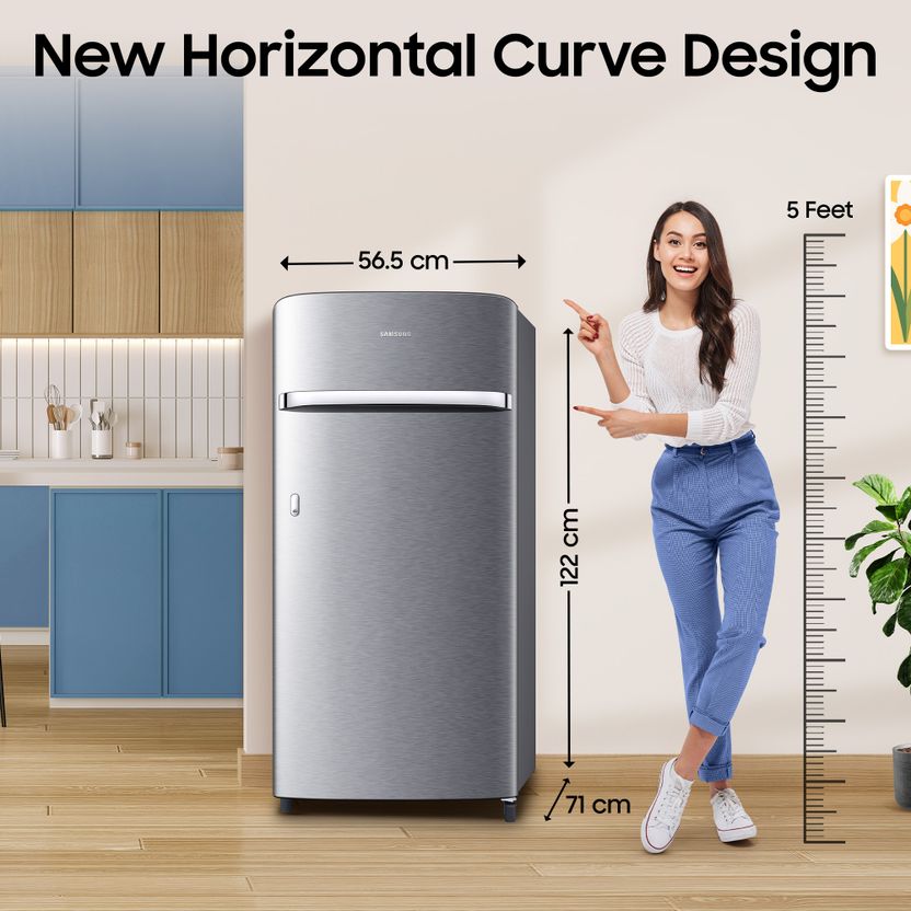 Samsung 189 L Direct Cool Single Door 5 Star Refrigerator - Image 2