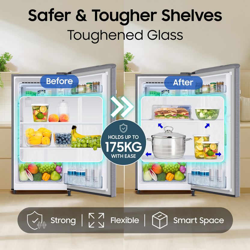 Samsung 189 L Direct Cool Single Door 5 Star Refrigerator - Image 6