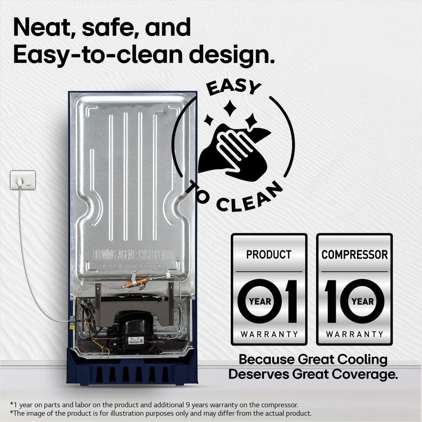 LG 185 L Direct Cool Single Door Refrigerator - Image 10