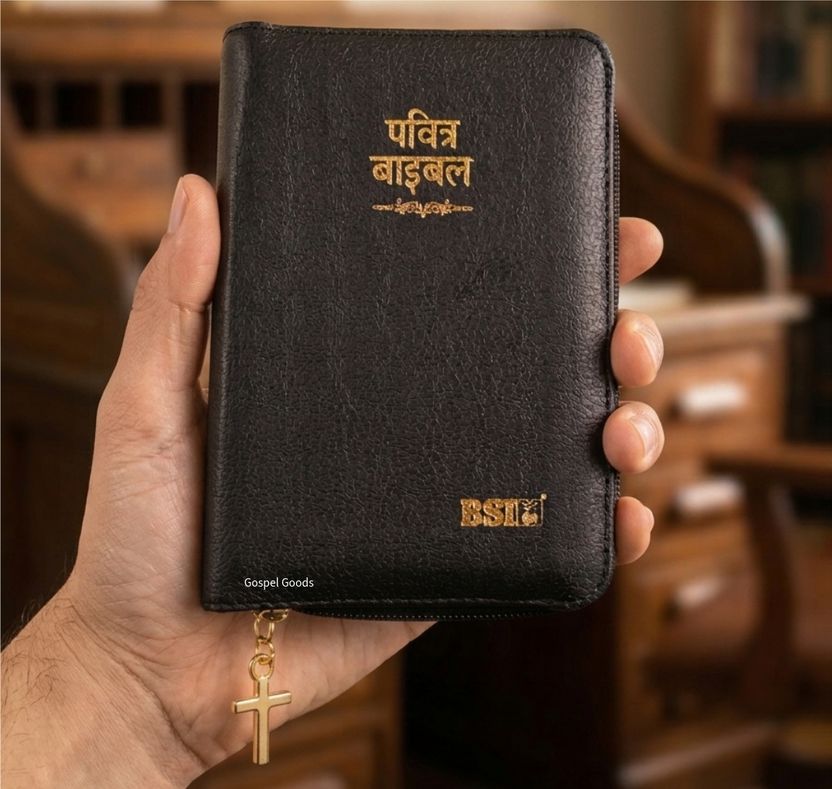 Hindi Pocket Size Bible with Zip Cover (Hardcover, BSI) - Image 2