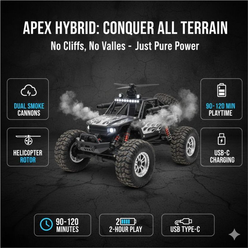 Ninjatoy Rock Crawler Remote Controlled Truck - Image 2