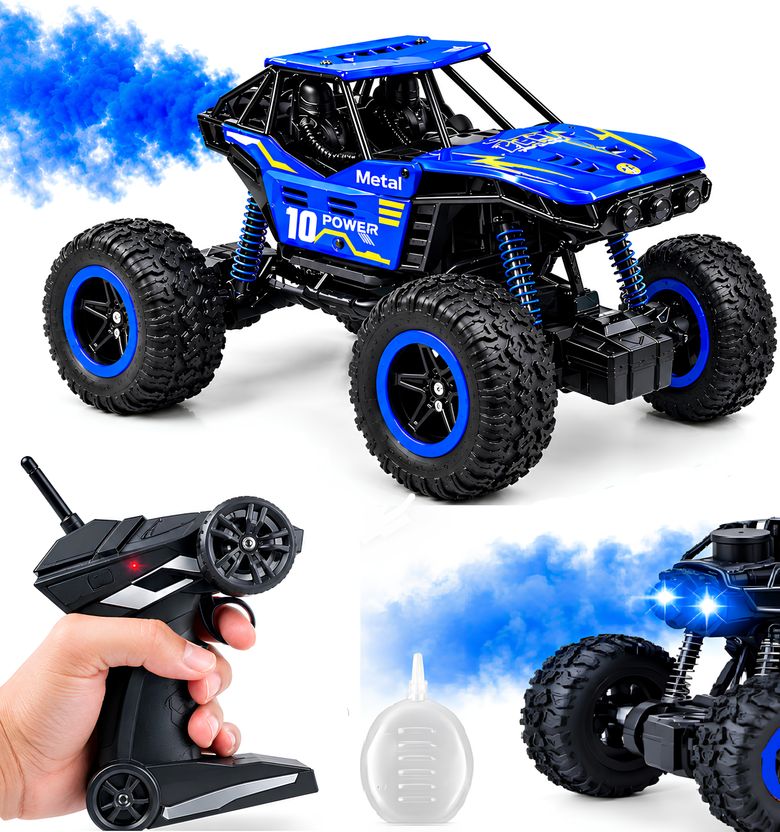 Buddynjoy RC Off Road Monster Truck 4x4 Rock Crawler High Speed Remote Control Car - RC Off Road Monster Truck 4x4 Rock Crawler High Speed Remote Control Car . Buy Rock Car toys in India. shop for Buddynjoy products in India. - Image 9