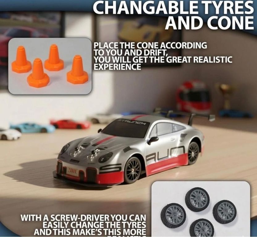 ETYMOCA RC Drift 1:24 Scale 4WD 2.4GHz - Image 2