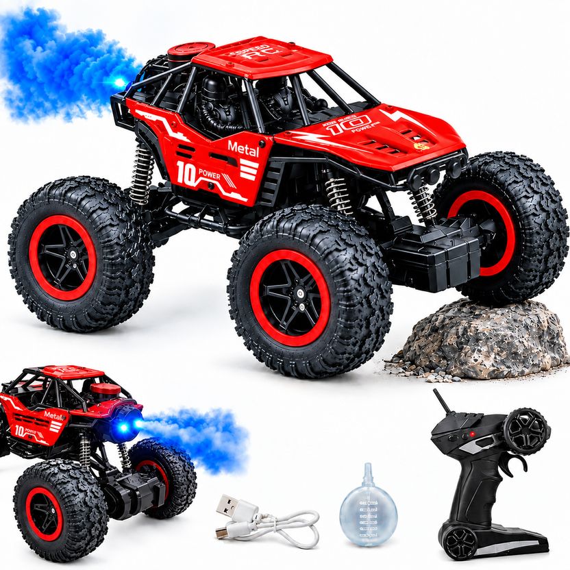 Buddynjoy RC Off Road Monster Truck 4x4 Rock Crawler High Speed Remote Control Car - RC Off Road Monster Truck 4x4 Rock Crawler High Speed Remote Control Car . Buy Rock Car toys in India. shop for Buddynjoy products in India. - Image 10