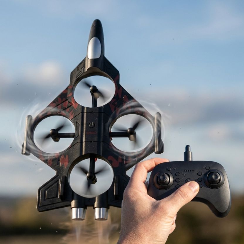 Fushion Combat Aircraft Stunt Fighter Jet Plane (Red) - Image 1