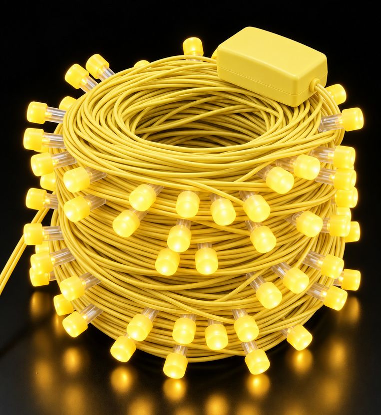 Telca 40 LEDs 11m Gold Ball Rice Lights Pack of 1 - Image 1