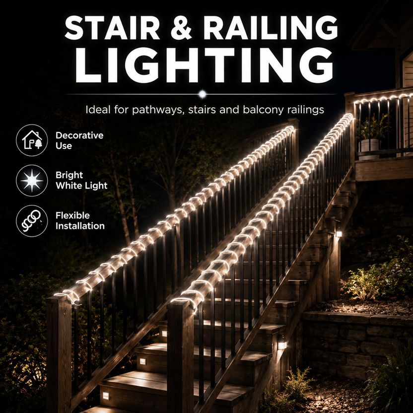 spark world 1200 LEDs 5m White Steady Strip Lights - Image 3
