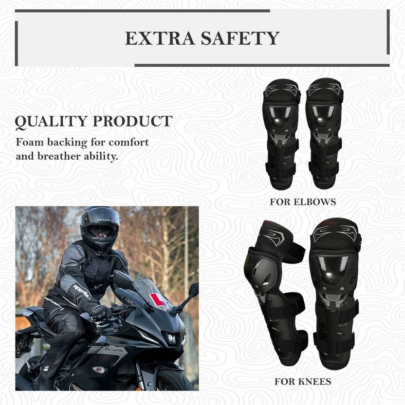 Allowing Flexible Breathable Elbow & Knee Guard - Image 2