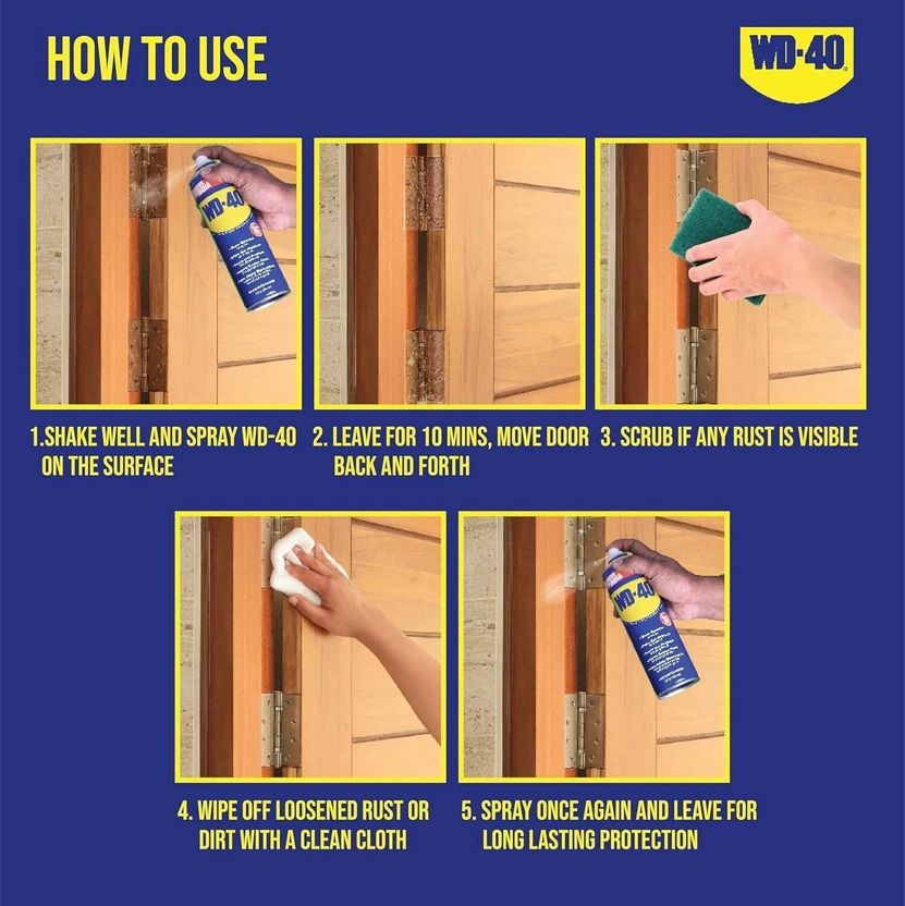 WD40 Multipurpose Spray Rust Removal, 420ml - Image 4