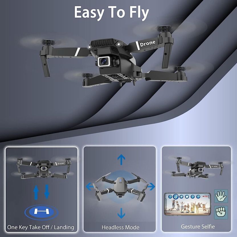 SK WILLA E88 Pro Smart Portable Drone - Image 3