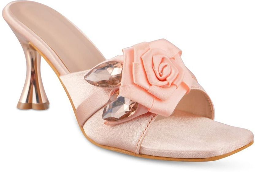 hunyza Women Heels Sandal Pink 5 - Image 4