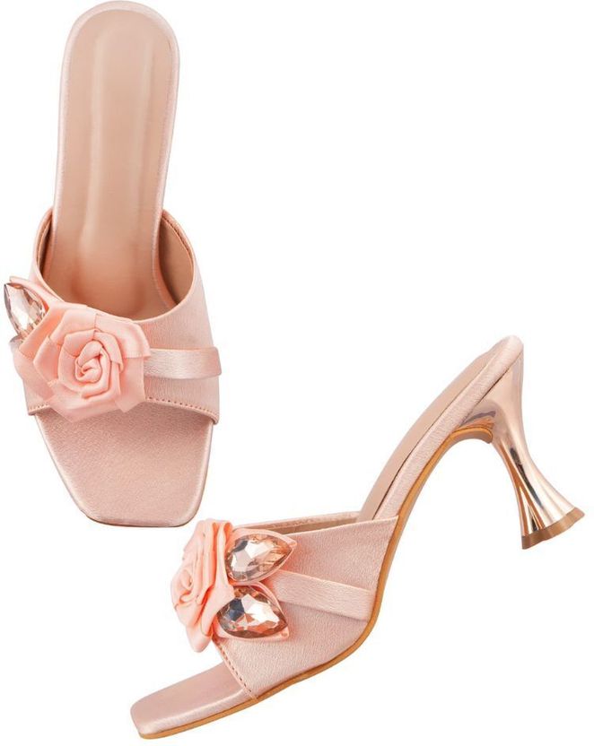 hunyza Women Heels Sandal Pink 5 - Image 2