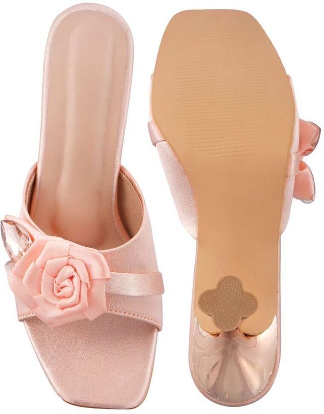 hunyza Women Heels Sandal Pink 5 - Image 3