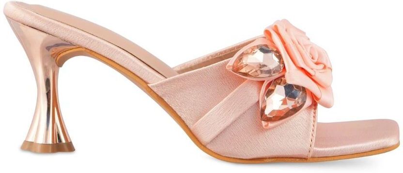 hunyza Women Heels Sandal Pink 5 - Image 5