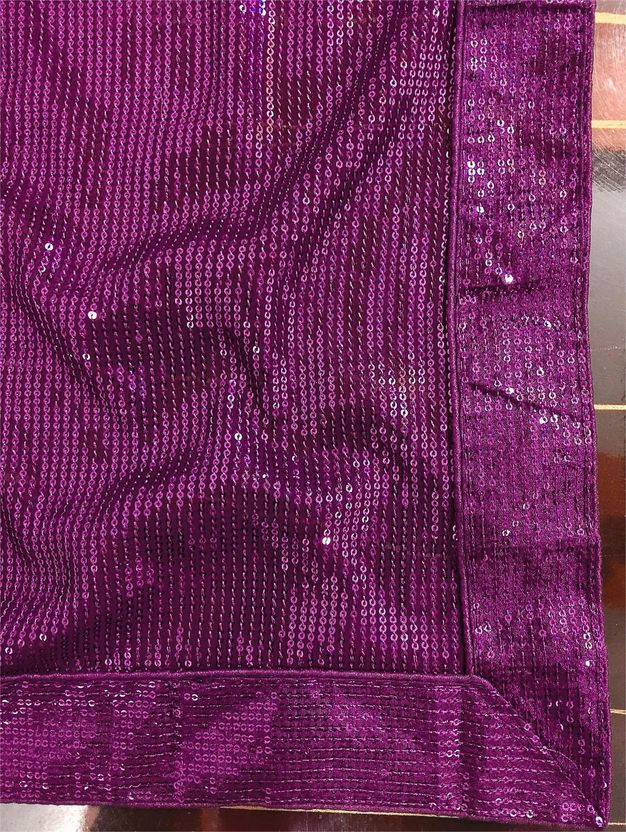 BALAJI TEXTILES एम्ब्रॉइडरेड बॉलीवुड आर्ट सिल्क साड़ी (नीला) - Image 7