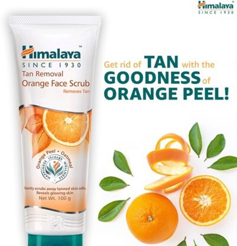 Himalaya Tan Removal Orange Face Scrub 100g - Image 1