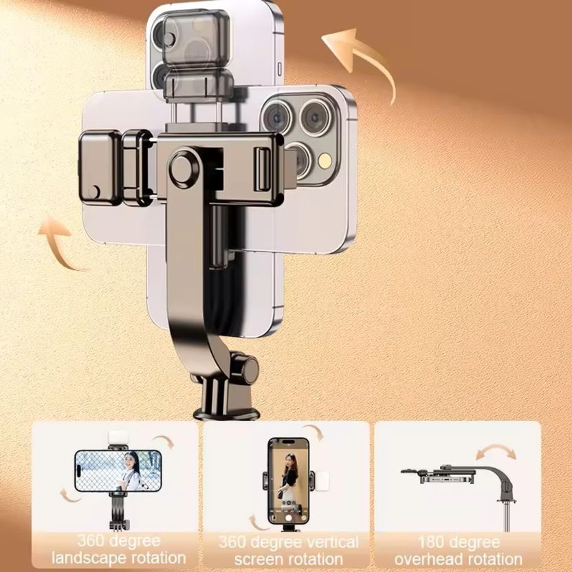 Hold 63" Selfie Stick Tripod with Fill Light - Image 2