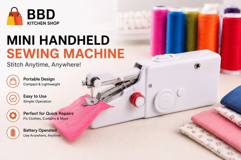 BBD Mini Sewing Machine for Home Tailoring - Image 5