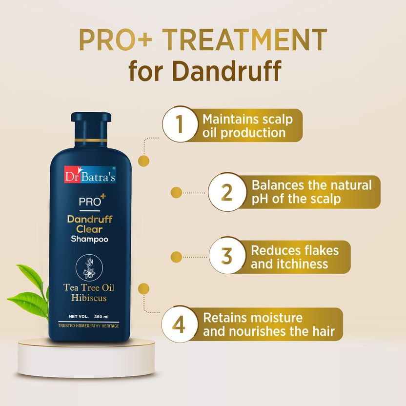 Dr Batra's PRO+ Dandruff Clear Shampoo 350ml - Image 6