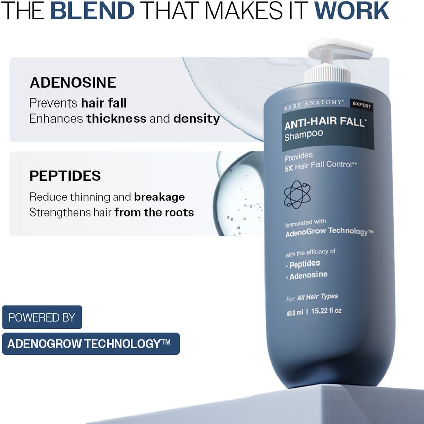 BARE ANATOMY Anti Hair Fall Shampoo 250 ml - Image 7