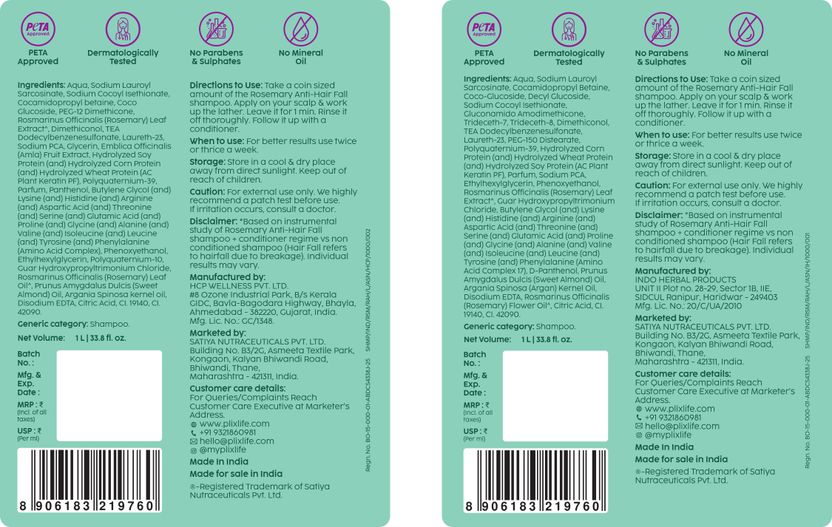 The Plant Fix Plix Rosemary Anti Hair Fall Shampoo 200ml - Image 2
