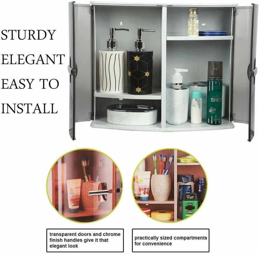 NAYASA Bathroom Cabinet Plastic Kitchen Cabinet - Image 10